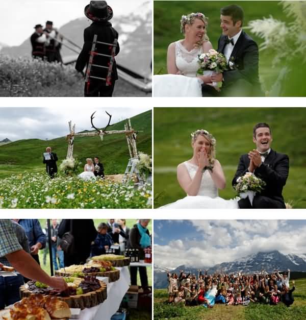 海外瑞士婚礼介绍 雪山草地的浪漫约定