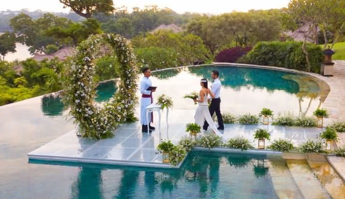 巴厘岛海外婚礼 四季金巴兰酒店婚礼套餐