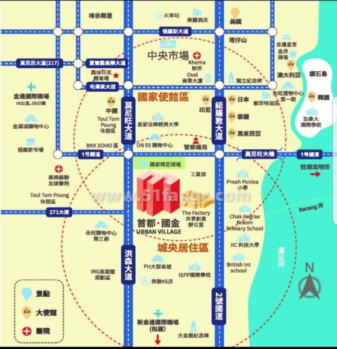 柬埔寨金边Urban Village公寓，洪森大道旁的超值活力社区