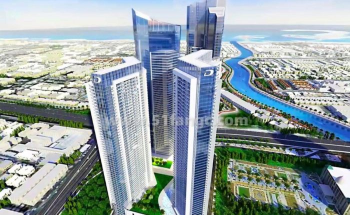 阿联酋迪拜AYKON City酒店公寓海外房产，俯瞰迪拜运河迷人风光