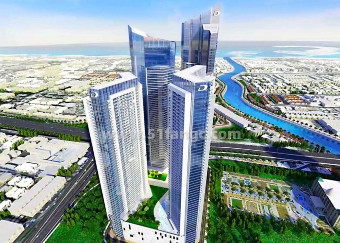 阿联酋迪拜AYKON City酒店公寓海外房产，俯瞰迪拜运河迷人风光
