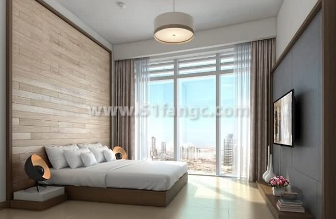阿联酋迪拜帝国大道高档公寓海外房产，坐拥市中心哈利法塔区域运河景观