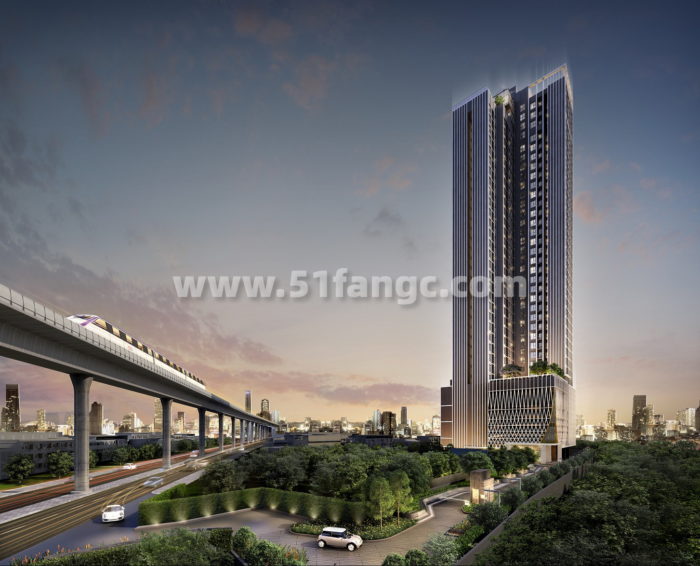 泰国普夏曼谷新城公寓海外房产，与交通枢纽中心为邻